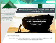 Tablet Screenshot of effectivelivingcenter.com